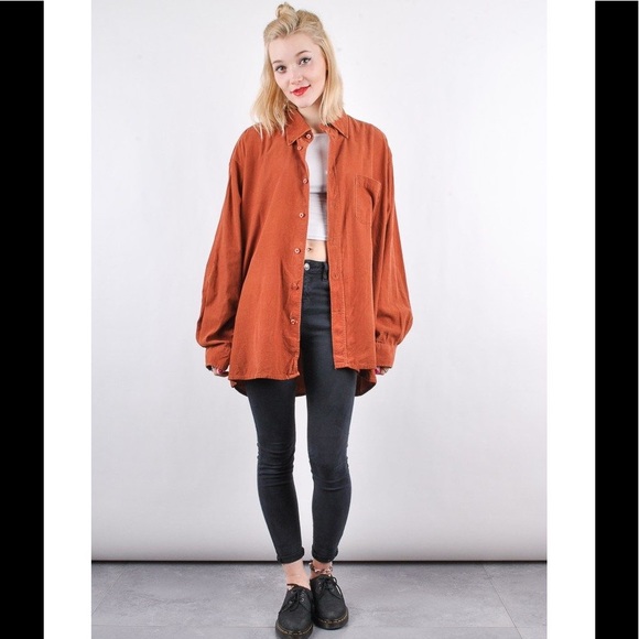 Vintage Corduroy Fall Embroidered Button Down Long Sleeve Collar Grandma Layer - Picture 6 of 6